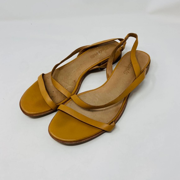 Madewell Tan Leather Heidi Slingback Sandal, Size 8.5 (GUC) - Picture 2 of 14